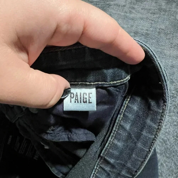 PAIGE Federal Jeans Acid Wash Dark Blue Men's Slim Straight Size 31 - Picture 7 of 13